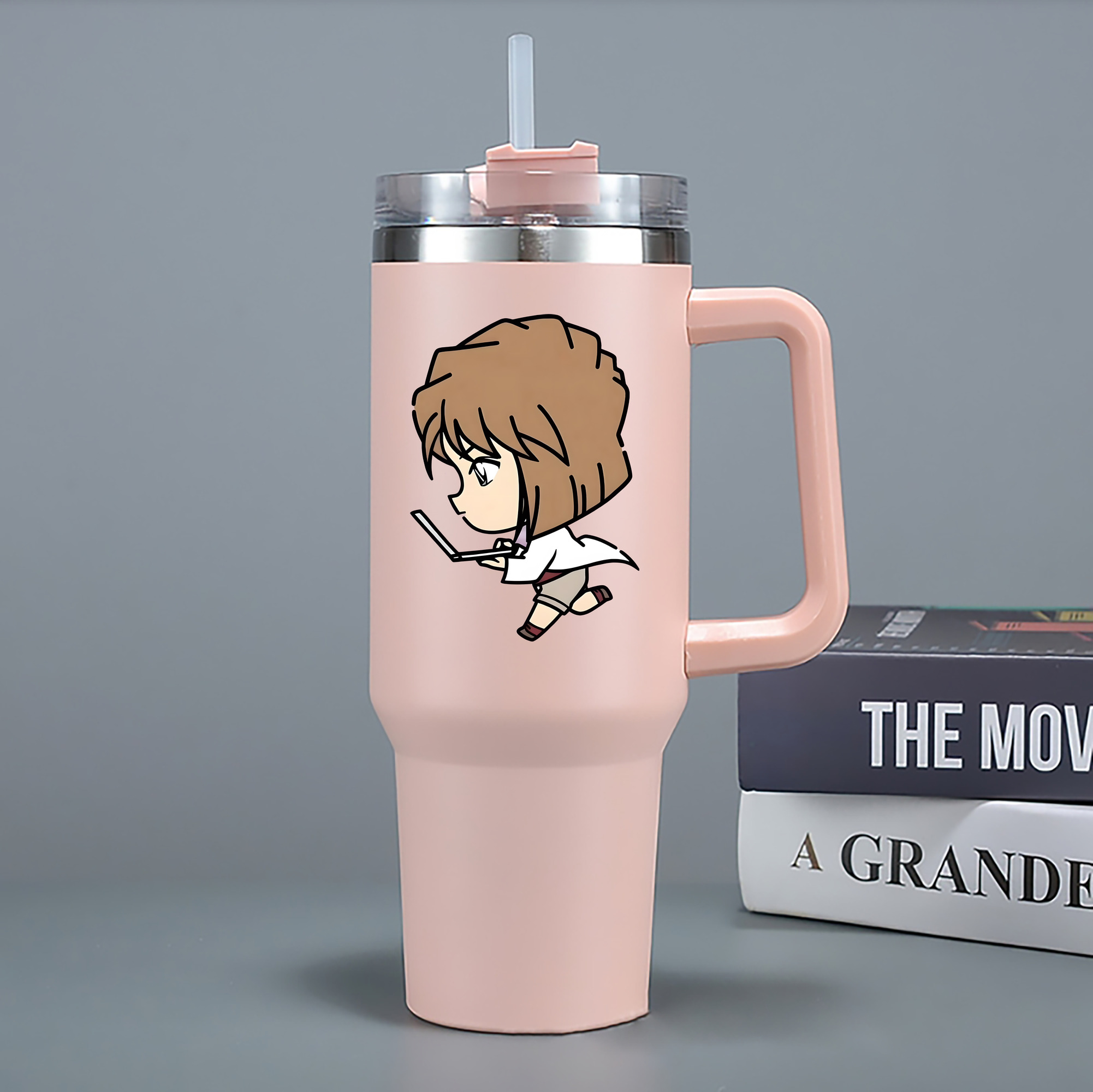 （画像用） 名探偵コナン 灰原 哀 はいばら あい Detective Conan Anita Hailey、Vi Graythorn Haibara Ai 1200mL車用タンブラー - クリスタルステッカー（プラスチックストロー付き）